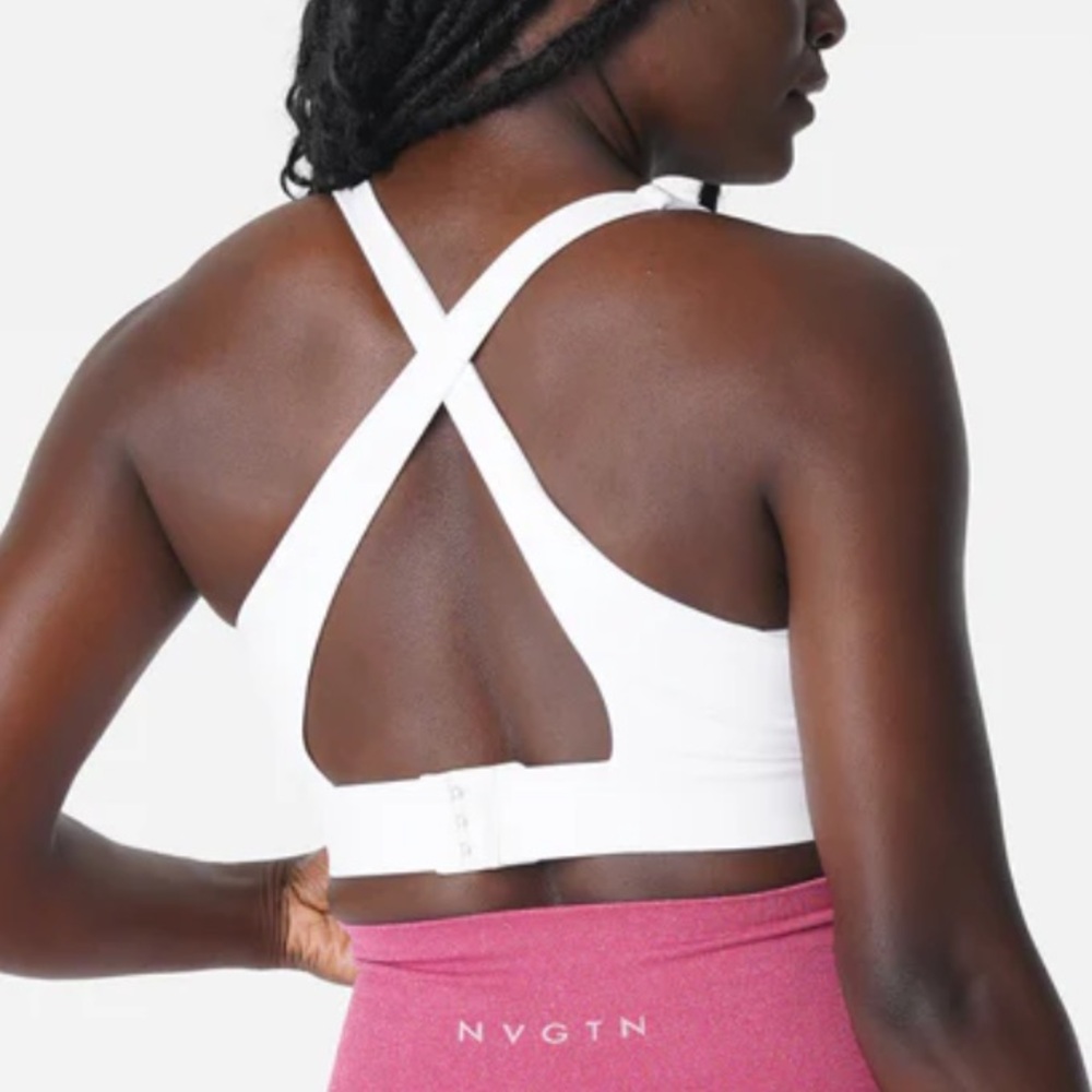 NWOT NVGTN white reveal sports bra